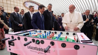 Papież: Piłka nożna to najpiękniejszy sport na świecie