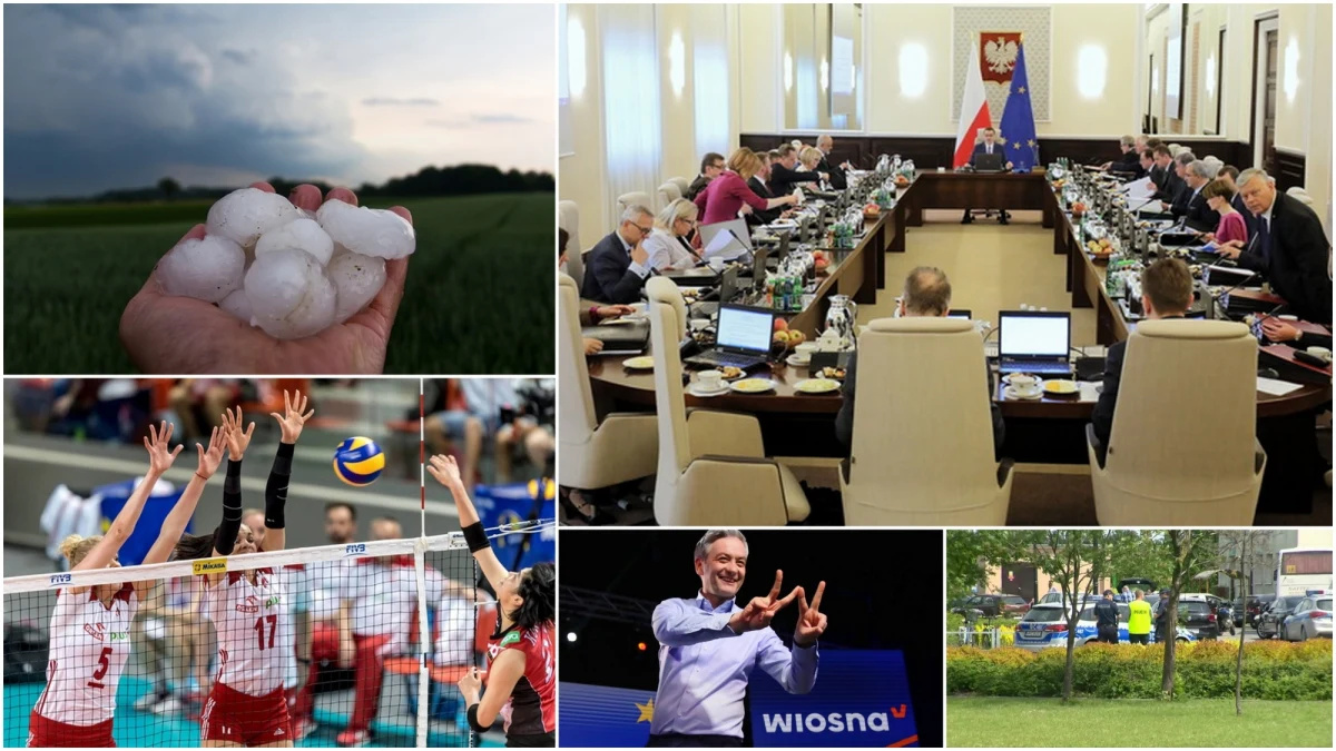 W Warszawie i w Brukseli ruszyła karuzela nazwisk. W Polsce z rządu odejdą ministrowie, którzy w niedzielnych wyborach zdobyli mandaty europosłów, a w Brukseli rozpoczął się szczyt, na którym unijni liderzy rozmawiają o obsadzie kluczowych stanowisk w Unii. 18-letni sprawca wczorajszego ataku w szkole w Brześciu Kujawskim przyznał się do usiłowania zabójstwa wielu osób – grozi mu dożywocie. Rządowe Centrum Bezpieczeństwa ostrzega przed bardzo silnym wiatrem i burzami z gradem - ostrzeżenie dotyczy w sumie aż 13 województw. Kibice siatkówki mieli powody do radości: w meczu Ligi Narodów biało-czerwone pokonały drużynę Bułgarii 3:1. Zebraliśmy dla Was najważniejsze informacje wtorku!