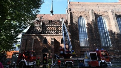 Gdańsk: Pożar kościoła św. Piotra i Pawła 