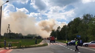 Pożar składowiska odpadów w Ostrowie Wielkopolskim