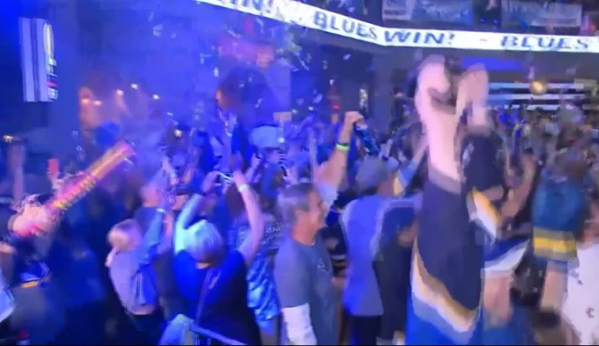 Tak fani St. Louis Blues świętowali pierwszy w historii Puchar Stanleya. Wideo