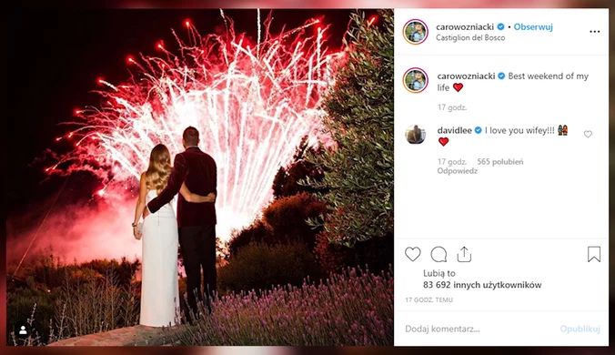 Caroline Wozniacki wzięła ślub. Wśród gości siostry Radwańskie. Wideo