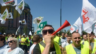 "Chcemy dymisji ministra energii". Górnicy protestują w Warszawie