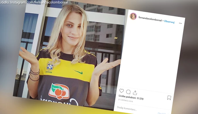 Piękna Brazylijka zażartowała z piłkarza. Nagranie podbija internet. Wideo