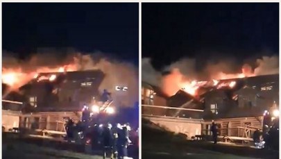 Pożar hotelu Złoty Groń w Istebnej. Goście sami opuścili budynek