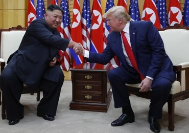 Donald Trump spotkał się z Kim Dzong Unem w strefie zdemilitaryzowanej 