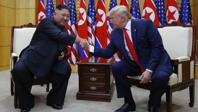 Donald Trump spotkał się z Kim Dzong Unem w strefie zdemilitaryzowanej 