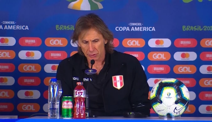 Copa America. Trener reprezentacji Peru po zwycięstwie w ćwierćfinale. Wideo