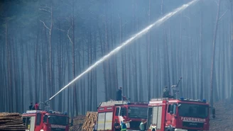 Pożar na dawnym poligonie. Niebezpieczeństwo wybuchu