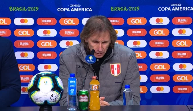 Copa America. Ricardo Gareca (trener Peru): Ufam mojej drużynie. Wideo