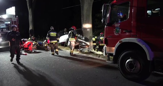 19-letnia kobieta i 21-letni mężczyzna zginęli w wypadku, do którego doszło w nocy w miejscowości Grzędy na Dolnym Śląsku. Samochód, którym jechały w sumie trzy osoby, zjechał z trasy i z impetem uderzył w drzewo.