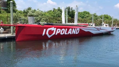 Jacht "I love Poland" znowu w wodzie
