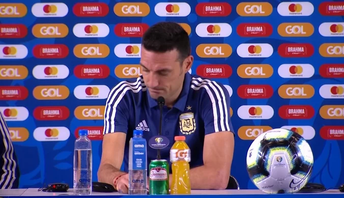 Copa America. Lionel Scaloni (Argentyna): Byłoby interesujące usłyszeć od sędziego co widział. Wideo