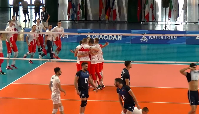 Uniwersjada. Polscy siatkarze pokonują Iran i zapewniają sobie 1. miejsce w grupie. Wideo