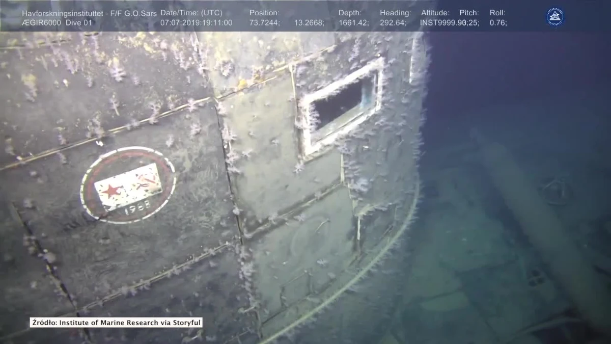 Morze Norweskie. Wrak radzieckiego okrętu podwodnego, który zatonął u wybrzeży Norwegii w 1989 r., emituje poziom promieniowania sięgający nawet 800 000 razy powyżej normalnego poziomu dla Morza Norweskiego, wynika z ekspertyz z Norweskiego Instytutu Badań Morskich.