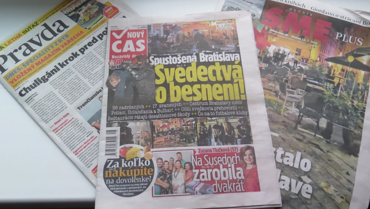 107 pseudokibiców zatrzymała słowacka policja po bójce, do której doszło w centrum Bratysławy w środę wieczorem. Wśród nich było 41 fanów drużyny Cracovii. 51 osób jeszcze wczoraj opuściło areszt. 