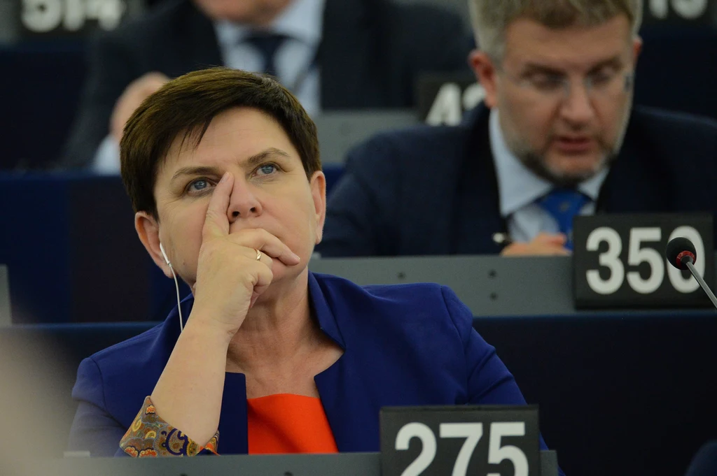 Beata Szydło w Parlamencie Europejskim