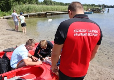 170 kilometrów wpław. Próba bicia rekordu świata na Mazurach
