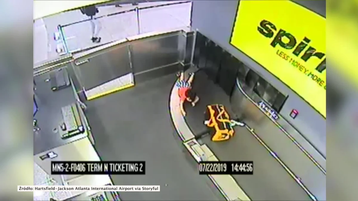 2-letnie dziecko zostało porwane przez taśmę na bagaż na lotnisku w Atlancie. Służby poinformowały, że chłopiec jest "mocno poobijany, ma siniaki i spuchnięte rany". Gdy pozostawiony bez opieki 2-latek bawił się przy taśmie, został porwany przez przesuwającą się walizkę. Uratowali go pracownicy służb bezpieczeństwa. Zdarzenie trwało około pięć minut.