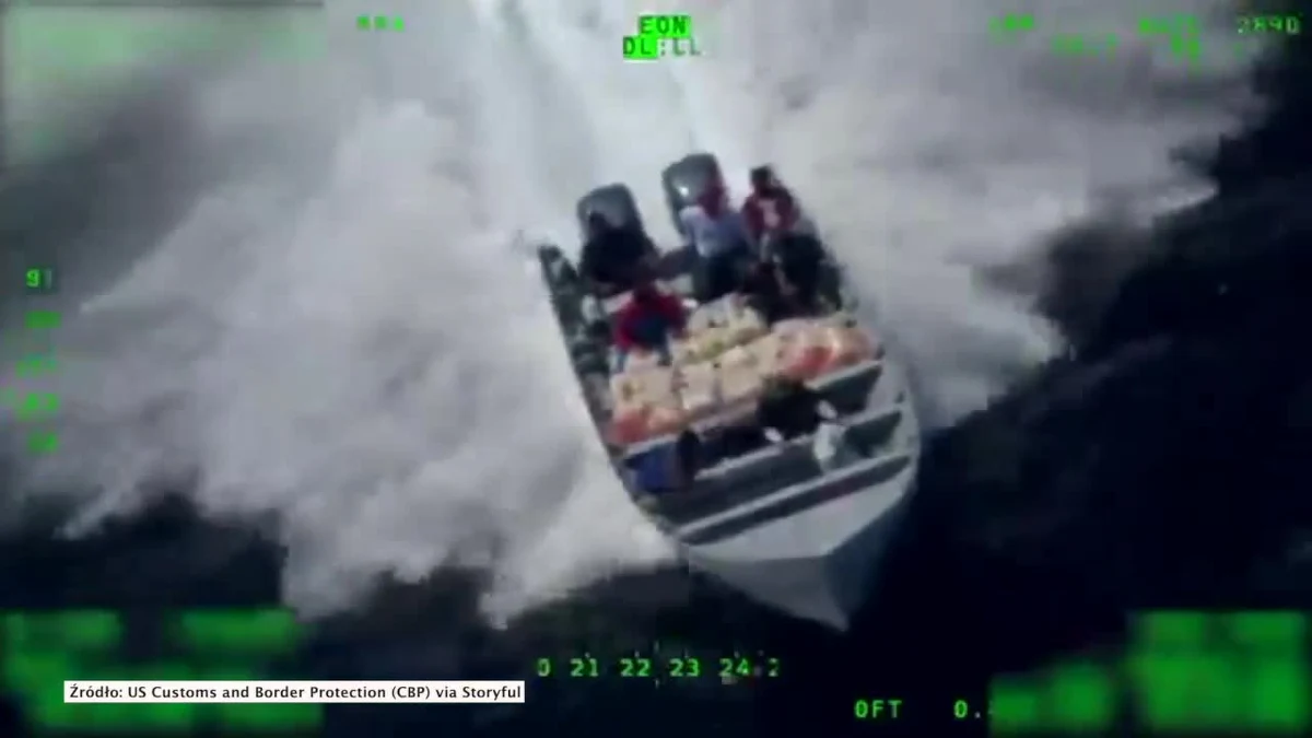 Przemytnicy narkotyków zostali złapani na gorącym uczynku przez amerykańską straż przybrzeżną w pobliżu San Diego. Na motorówce, którą płynęli znajdowała się ponad tona kokainy. Na łodzi w sumie był jeszcze więcej narkotyków, ale gdy przemytnicy zorientowali się, że są gonieni, zaczęli wyrzucać ogromne paczki za burtę. Na pokładzie łodzi było 9 przemytników.