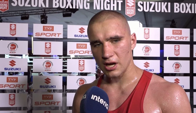 Michał Soczyński po walce na Suzuki Boxing Night. Wideo