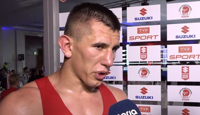 Bartosz Gołębiewski po gali Suzuki Boxing Night. Wideo