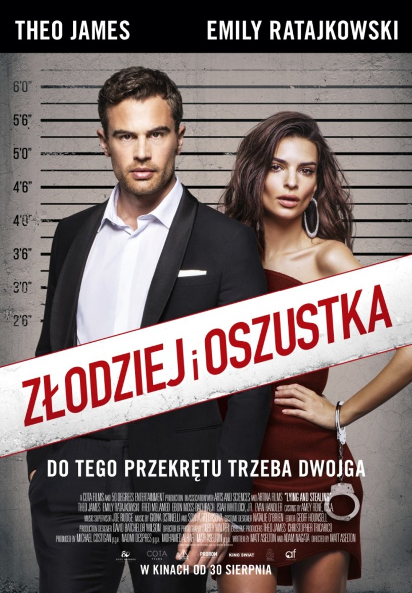 Magnetyczny Theo James i zjawiskowa Emily Ratajkowski grają główne role w filmie "Złodziej i oszustka". Komedia pełna akcji w polskich kinach już 30 sierpnia.