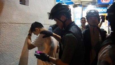 Hongkong. Policjanci w cywilu brali udział w protestach