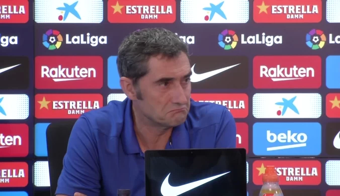 Ernesto Valverde o Neymarze: Jestem poza tym. Nie wiem, co się wydarzy. Wideo