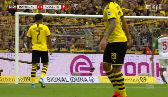 Borussia Dortmund - Augsburg 5-1 - skrót (ZDJĘCIA ELEVEN SPORTS). WIDEO