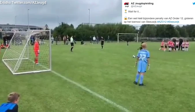 Niesamowity obrót spraw podczas konkursu rzutów karnych w turnieju U-12 w Holandii. Wideo