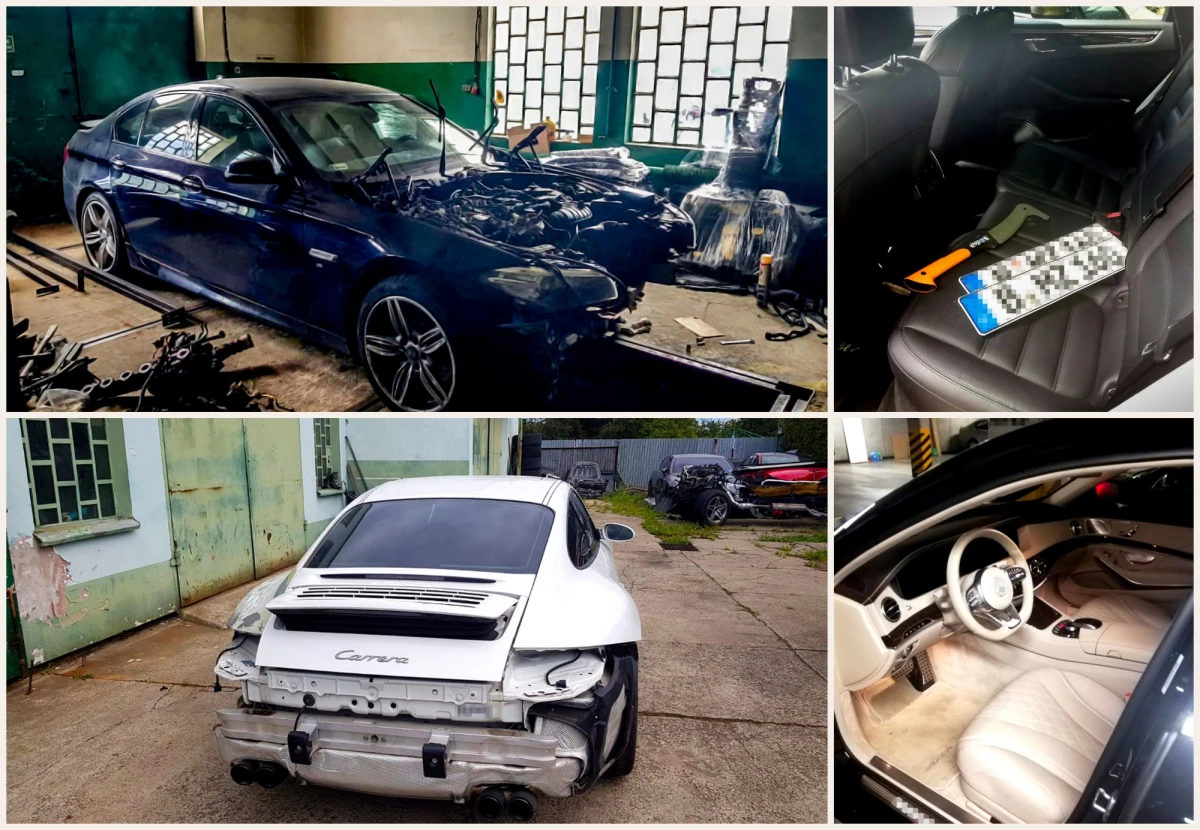 Policjanci CBŚP przy wsparciu KAS i prokuratury rozbili grupę, która fałszowała dokumentację sprowadzanych z zagranicy pojazdów. Unikali w ten sposób opłacania właściwej stawki podatku akcyzowego. Podczas akcji zatrzymano 6 osób i zabezpieczono luksusowe samochody warte ok. 2 mln zł. 