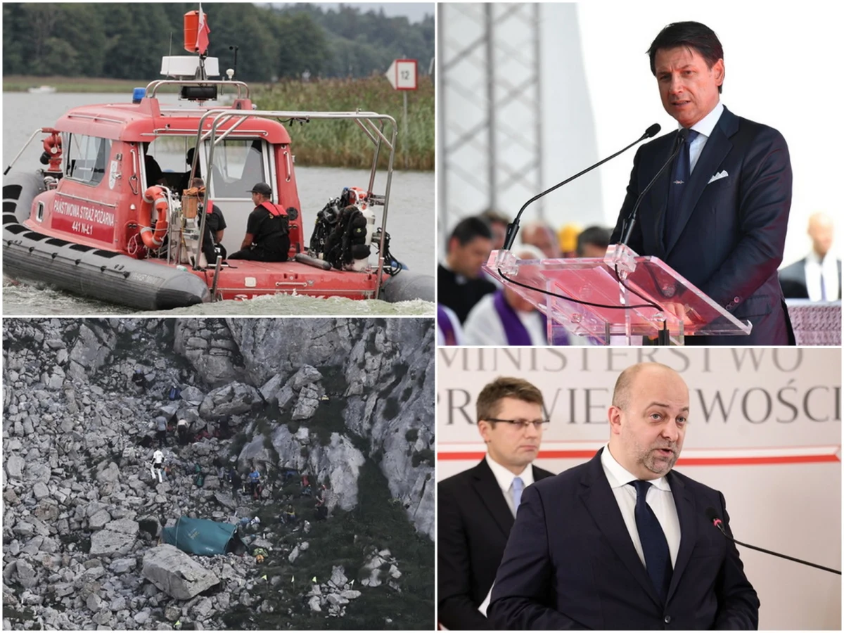 Głównym tematem wtorku była ujawniona przez Onet afera wokół wiceministra sprawiedliwości Łukasza Piebiaka. Polityk ostatecznie podał się do dymisji, ale jednocześnie zapowiedział walkę o swoje dobre imię w sądzie. Za nami kolejna doba poszukiwań producenta filmowego Piotra Woźniaka-Staraka, który wypadł z motorówki na jeziorze Kisajno. Cały czas trwa też akcja poszukiwań grotołazów w Jaskini Wielkiej Śnieżnej w Tatrach. 