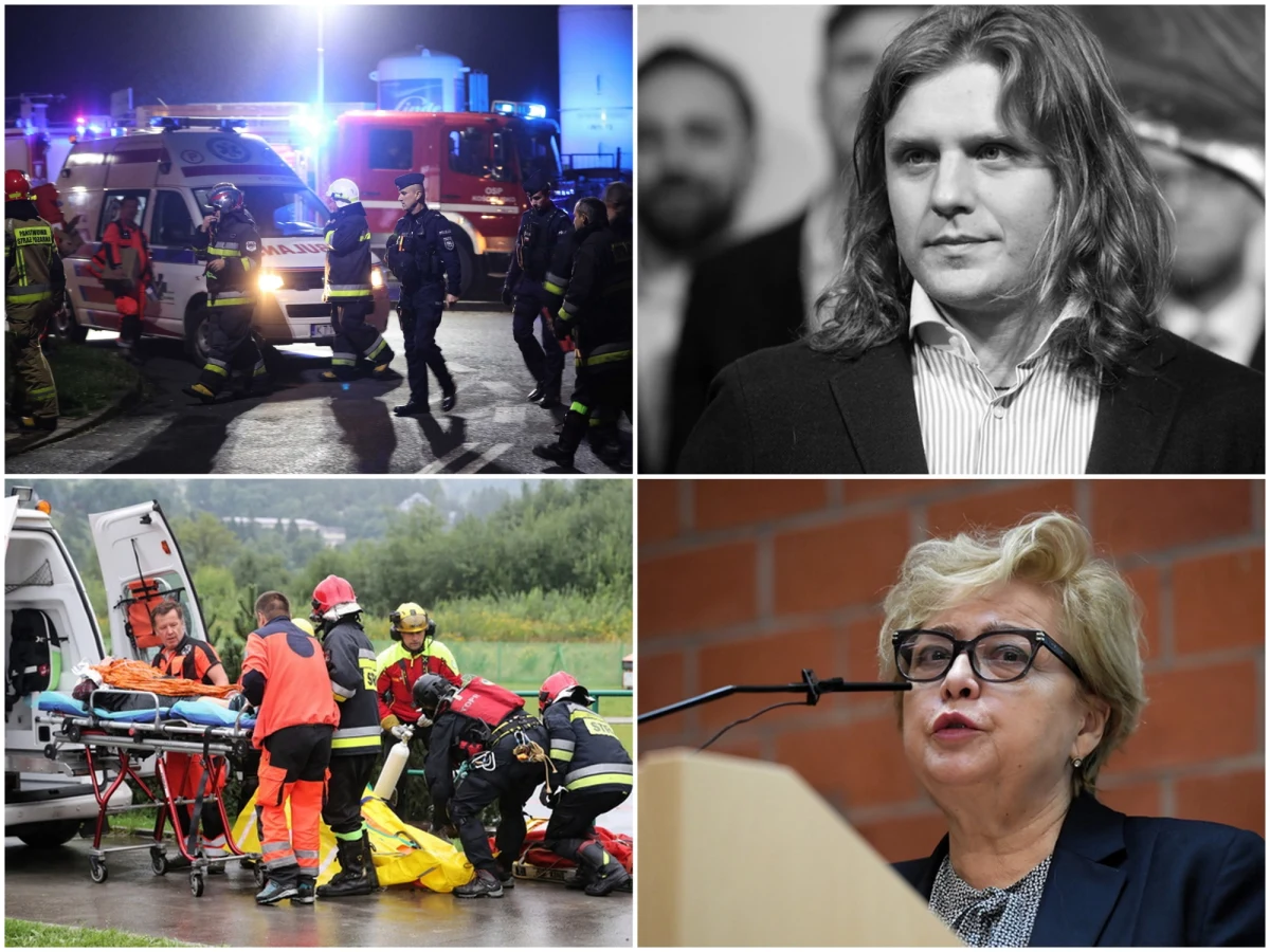 W czwartek zakończyły się poszukiwania Piotra Woźniaka-Staraka. Ciało producenta filmowego wyłowiono z jeziora Kisajno. Nad Tatrami przeszła gwałtowna burza. Piorun uderzył w grupę turystów, którzy przebywali w okolicy Giewontu. Intensywne wyładowania miały miejsce także w innych rejonach Tatr. "Po uderzeniu pioruna latały głazy, takie jak pięść i większe, w promieniu 100 metrów to się rozprysło" - mówił w rozmowie z RMF FM przewodnik tatrzański, który był naocznym świadkiem dramatycznych wydarzeń. 