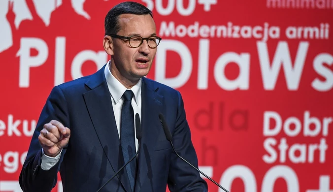 Premier Mateusz Morawiecki przemawiał podczas konwencji PiS w Toruniu