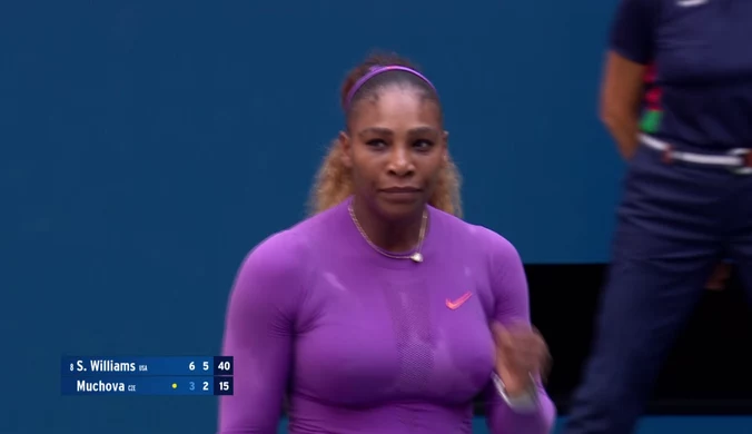Tenis. Serena Williams wygrała z Karoliną Muchovą na US Open. Wideo