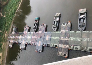 Most pontonowy na Wiśle będzie gotowy po południu