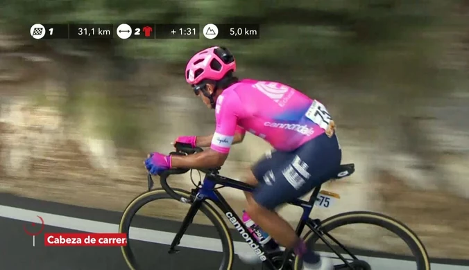 Vuelta a Espana. Rafał Majka czwarty na 18. etapie. Wideo