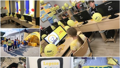 Żółto-niebieska pracownia informatyczna dla szkoły w Czernikowie. "Wspaniały prezent"