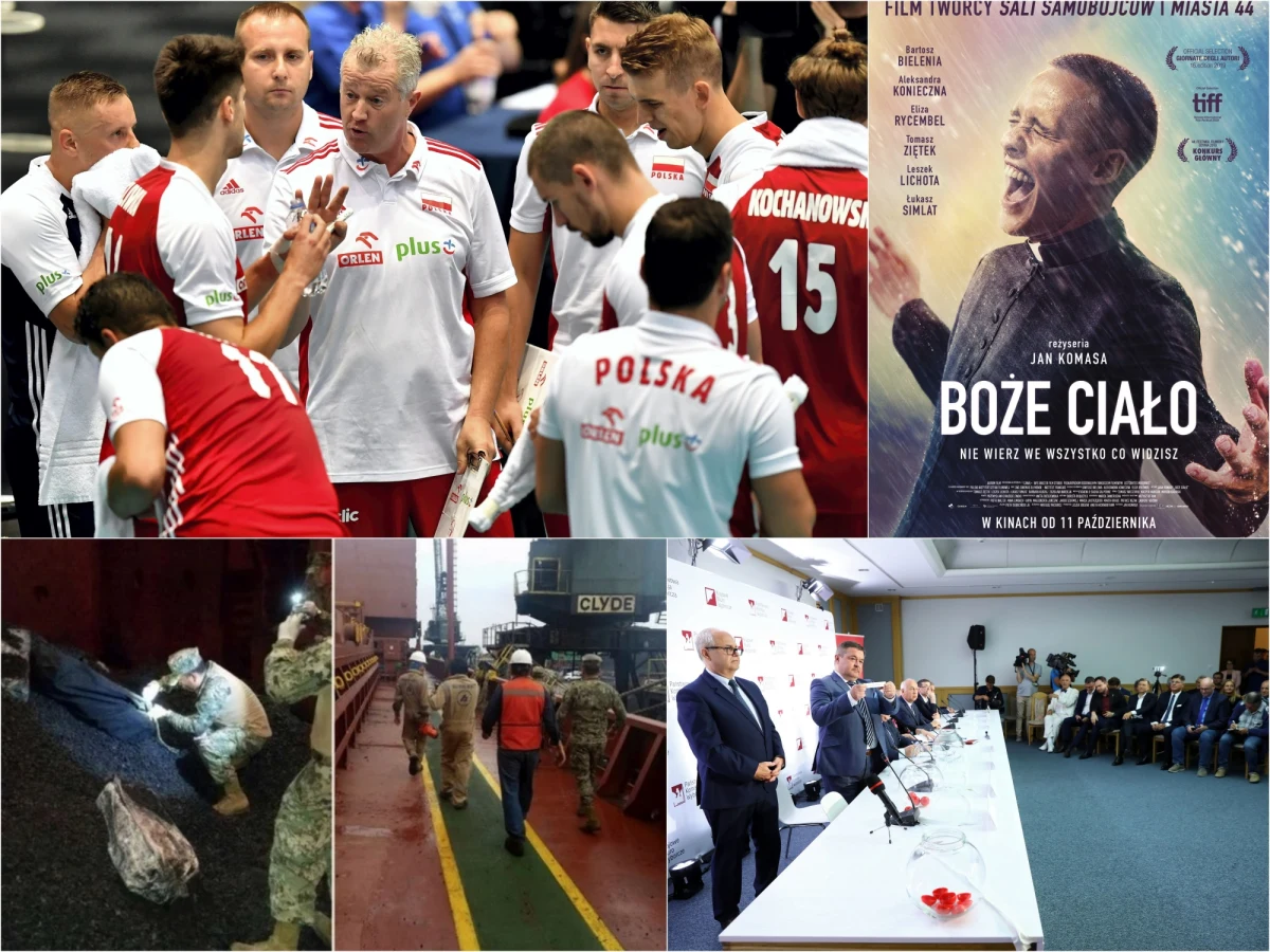 W piątek w siedzibie Państwowej Komisji Wyborczej odbyło się losowanie numerów list wyborczych. Tego dnia poznaliśmy też polskiego kandydata do Oscara - jest nim "Boże Ciało" Jana Komasy. Od zwycięstwa rozpoczęli rozpoczęli udział w mistrzostwach Europy polscy siatkarze. "Biało-czerwoni" wygrali z Estończykami 3:1. W ramach akcji Lepsze Jutro z RMF FM dotarliśmy do Czernikowa i dostarczyliśmy sprzęt do pracowni informatycznej w tamtejszej szkole podstawowej.