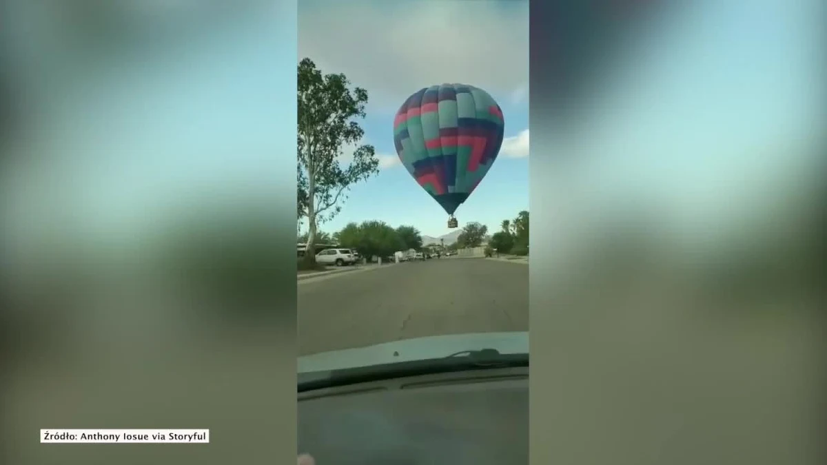Balon na gorące powietrze niespodziewanie stracił wysokość i awaryjnie lądował w Tucson w amerykańskim stanie Arizona. Mimo wysiłków trzyosobowej załogi przed przyziemieniem balon zahaczył o drzewo. Pasażerowie bezpiecznie opuścili kosz balonu. W wyniku zdarzenia nikt nie został ranny.