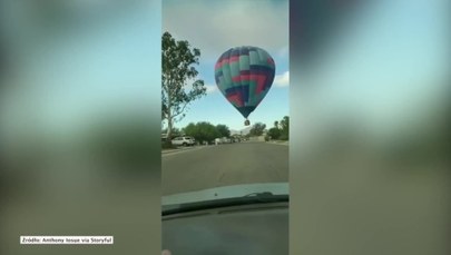 Balon uderzył w drzewo. Pasażerowie wyszli z wypadku bez szwank