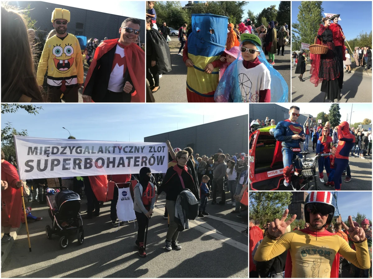 Barwny korowód na ulicach Bytomia. To znak, że do miasta powrócił Międzygalaktyczny Zlot Superbohaterów. 