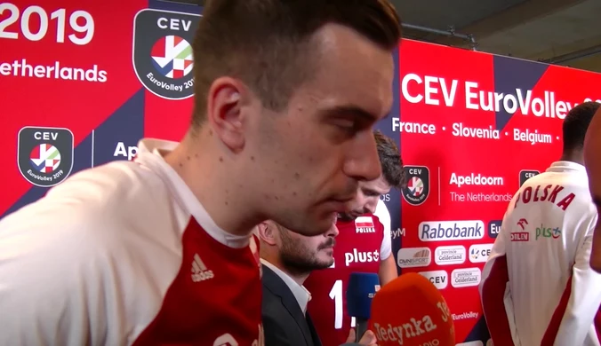 ME siatkarzy. Marcin Komenda po meczu z Hiszpanią (3:0). Wideo