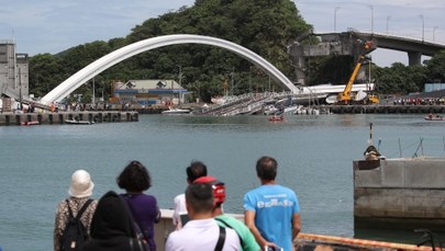 Tajwan: Zawalił się wysoki most, poszukiwania zaginionych osób