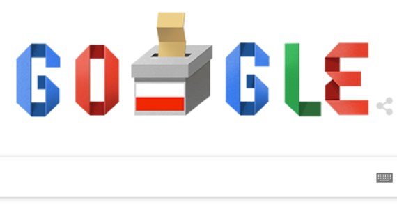 Wyszukiwarka Google z okazji wyborów w Polsce od północy wyświetla okolicznościowe logo na polskiej głównej stronie. Wśród kolorowych liter drugie "o" nazwy wyszukiwarki zastąpiła urna wyborcza z polską flagą.