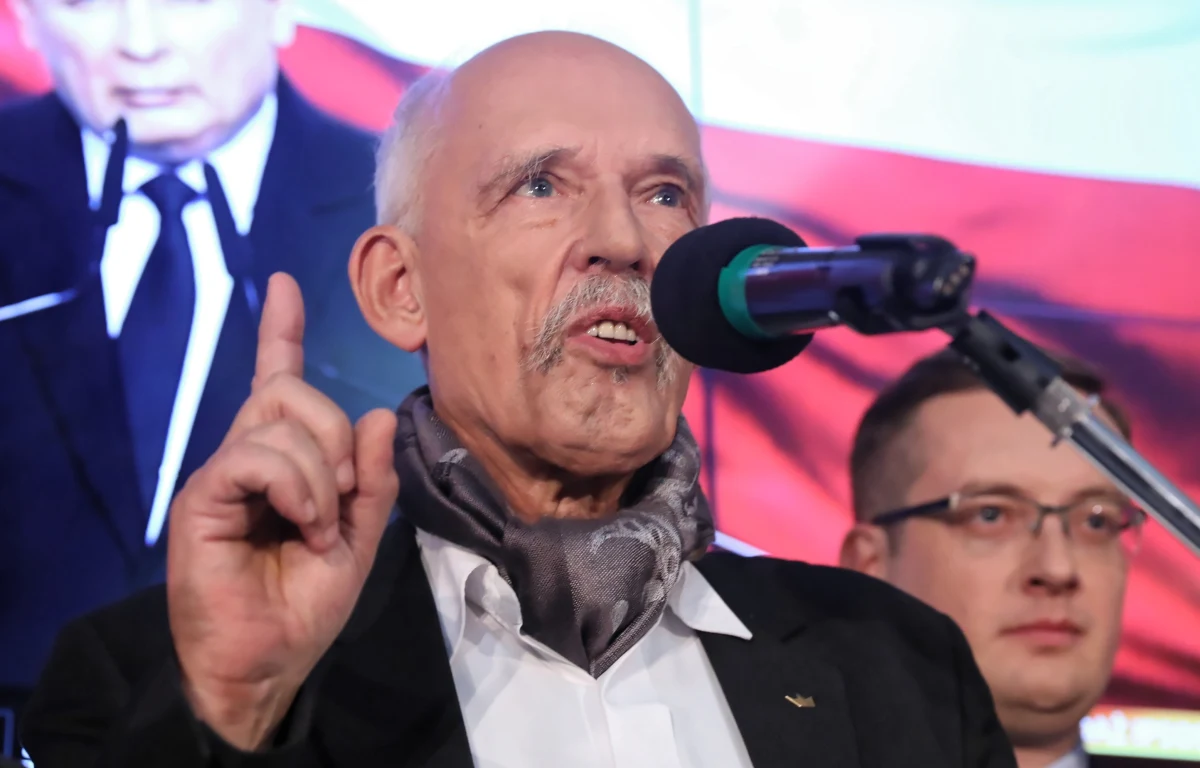 Graliśmy jako jedna drużyna i szło nam wspaniale, ale wstrzymajmy się z radością na ogłoszenie wyników - mówił Janusz Korwin-Mikke, prezes partii KORWiN i jeden z liderów Konfederacji Wolność i Niepodległość.