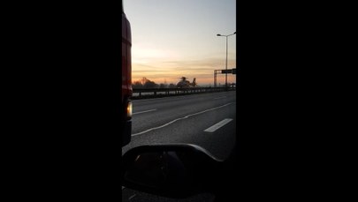 Potrącenie pieszego na autostradzie A4