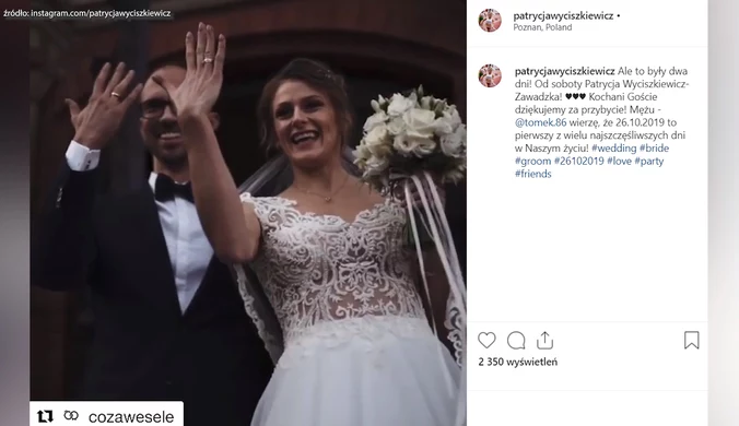 Patrycja Wyciszkiewicz wzięła ślub. Pokazała film w mediach społecznościowych. Wideo