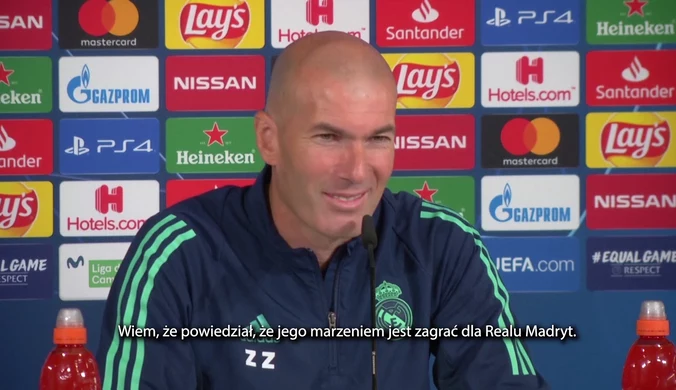 Zidane o transferze Mbappe: Jego marzeniem jest zagrać dla Realu Madryt. Wideo